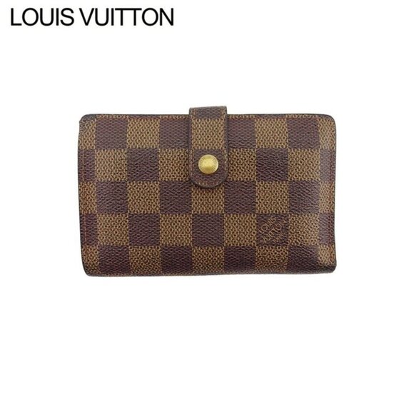 LOUIS VUITTON Clasp Wallet Damier Material Authentic Used - Picture 1 of 10